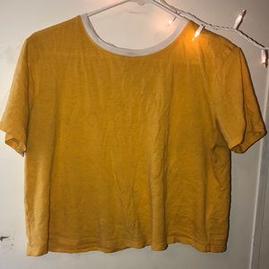 Yellow crop top